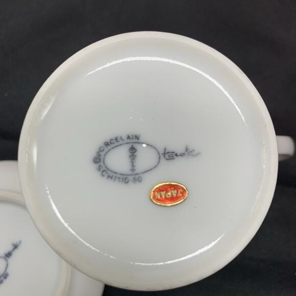 LaGardo Tackett 6 Espresso Cups Saucers Pot Coffee Tea Porcelain Schmid Japan - Picture 11 of 16